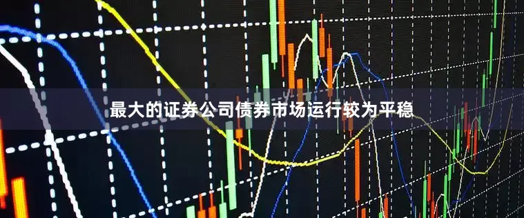 最大的证券公司债券市场运行较为平稳